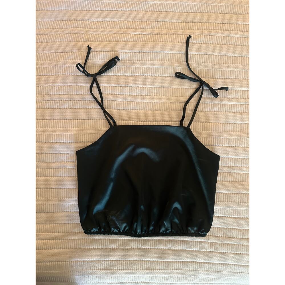 Lola Grace M Satin Crop Tank